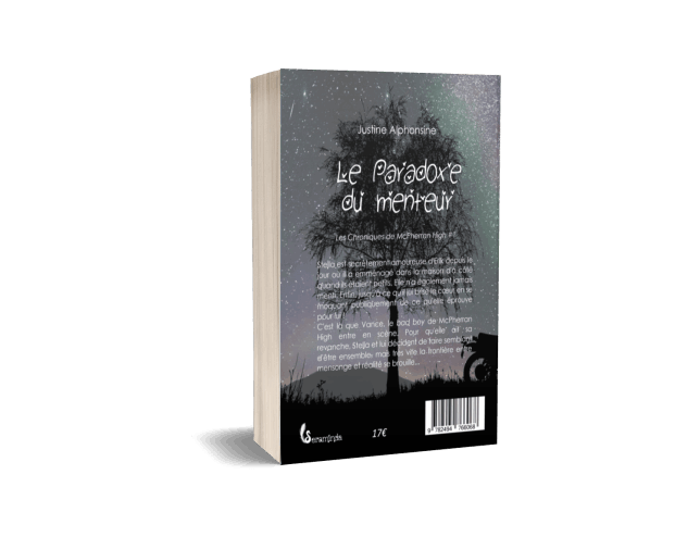 quatrième de couverture Le Paradoxe du menteur livre de romance pour ado